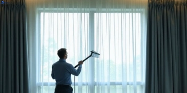 Commercial curtain steam cleaning service bulla-vic hotels offices