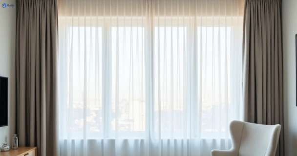 Freshly steam cleaned curtains in bulla-vic QLD